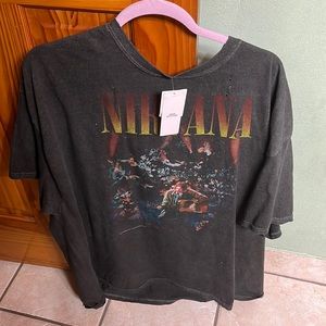 Oversized, Urban Outfitters NirvanaT-shirt.